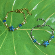 Gold or Silver Steel Starfish Bracelet