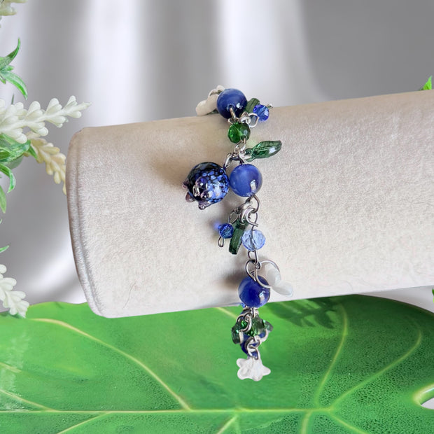 Golden or Silver Stainless Steel Blueberry Bracelet