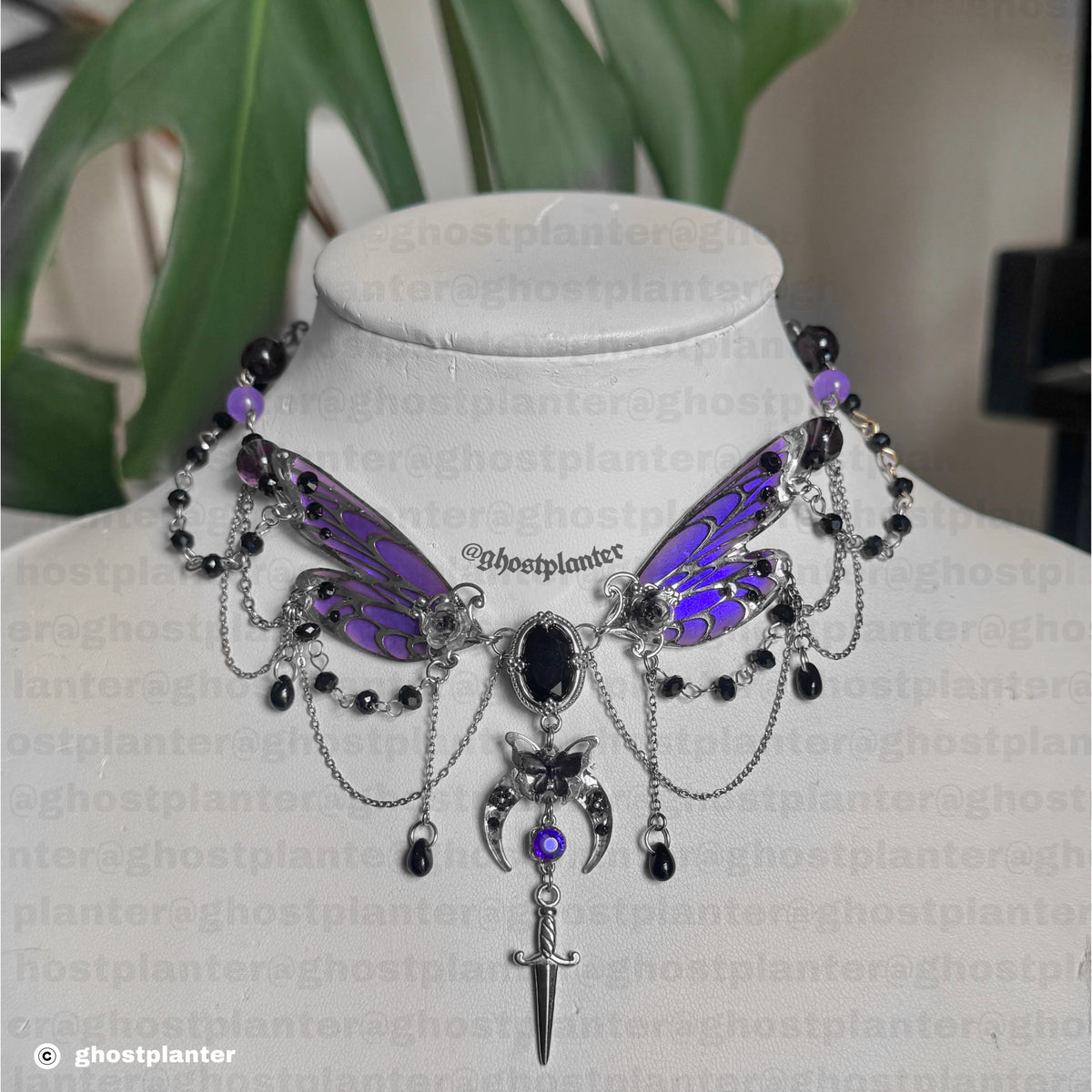 Silver or Golden Stainless Steel Witch Fairy Princess Necklace