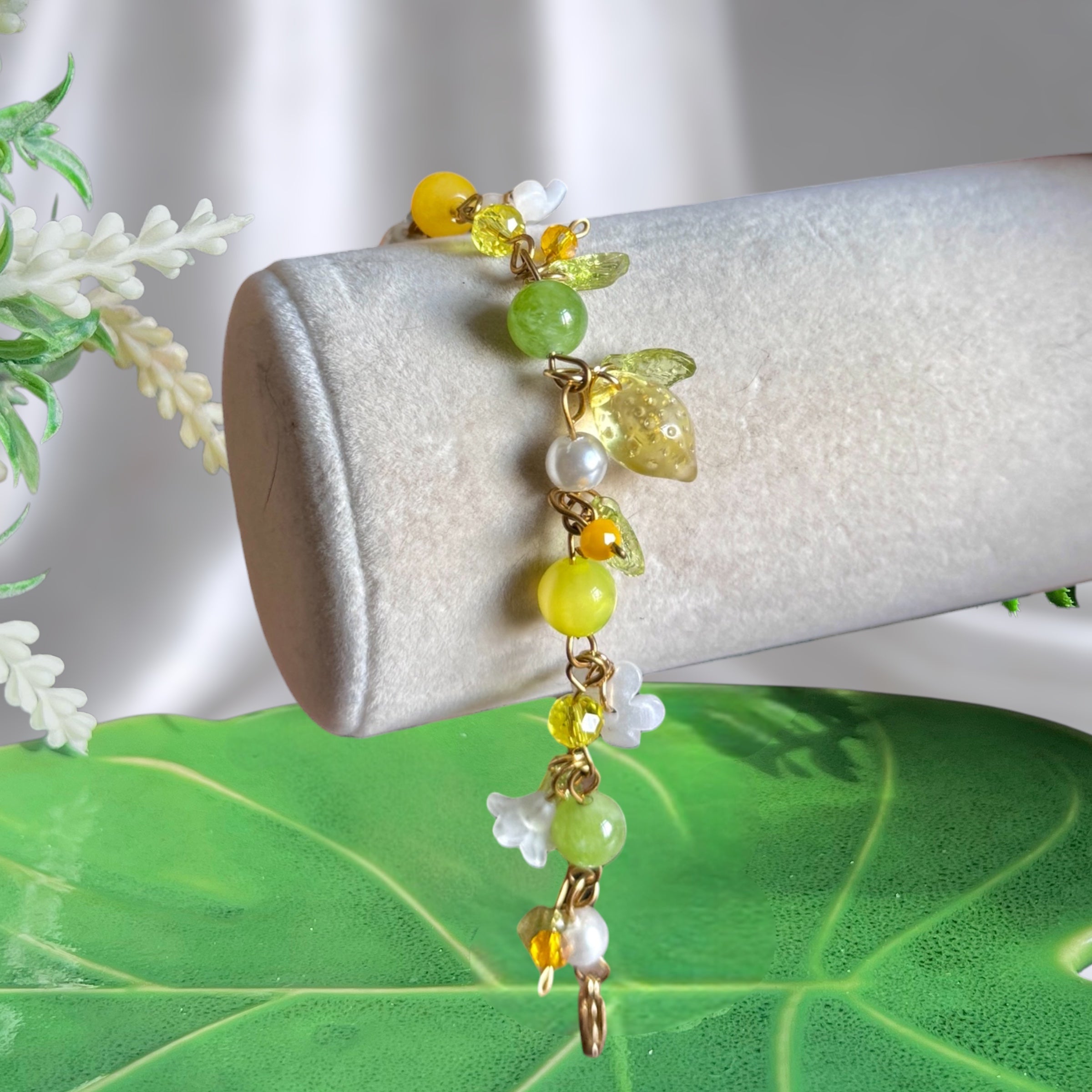 Silver or Golden Stainless Steel Lemon Bracelet