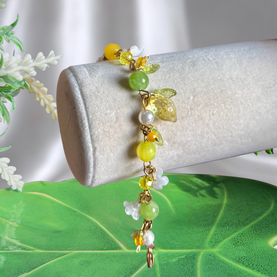 Silver or Golden Stainless Steel Lemon Bracelet