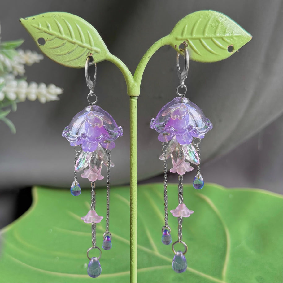 Customizable Steel Jellyfish Earrings Designs 1-6