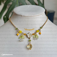 Silver or Golden Stainless Steel Lemon Blossom Necklace