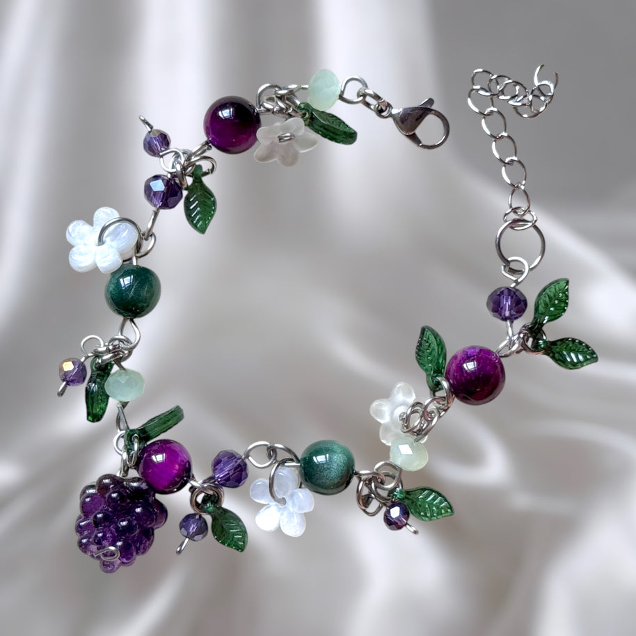Golden or Silver Stainless Steel Blackberry Bracelet