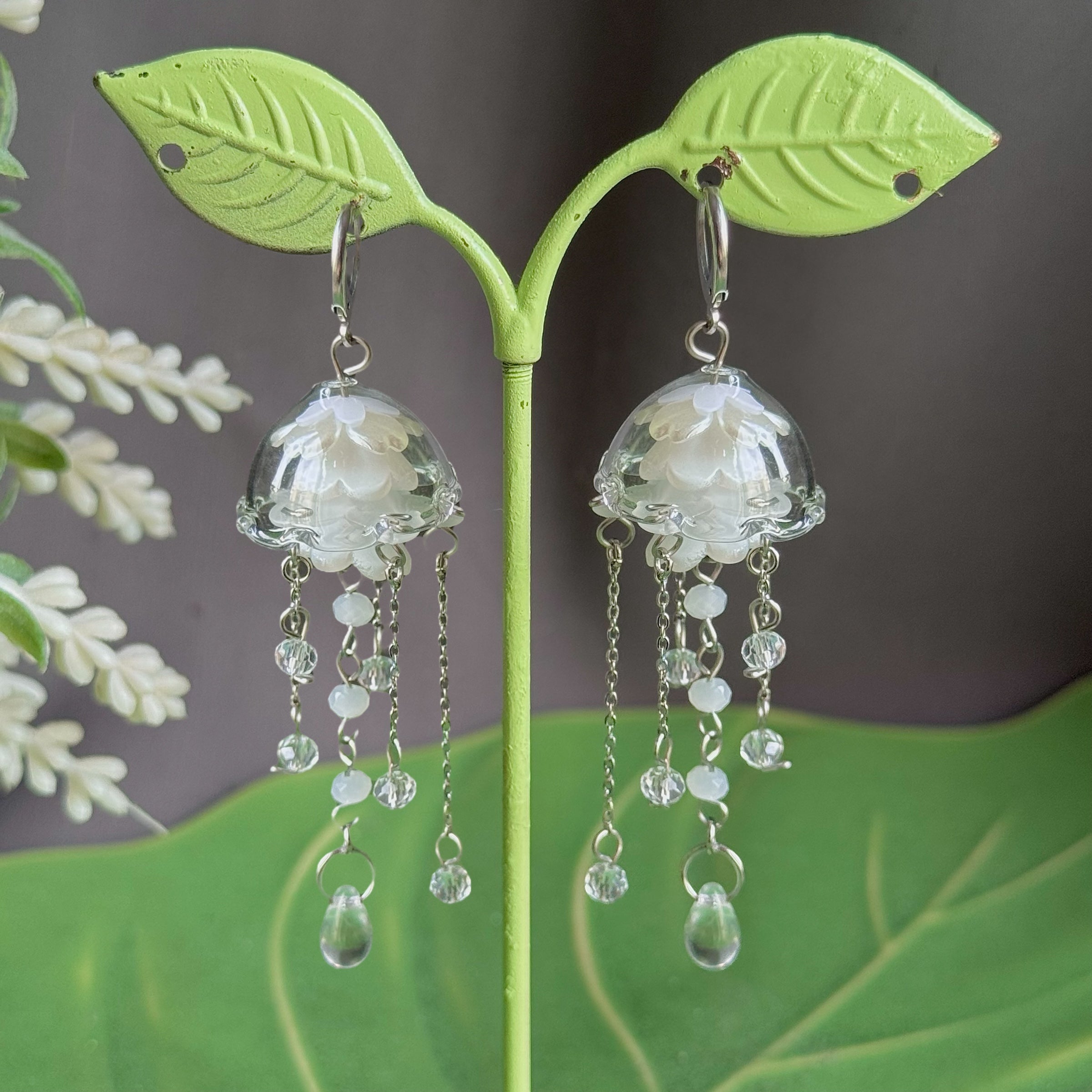Customizable Steel Jellyfish Earrings Designs 1-6