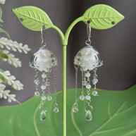 Customizable Steel Jellyfish Earrings Designs 1-6