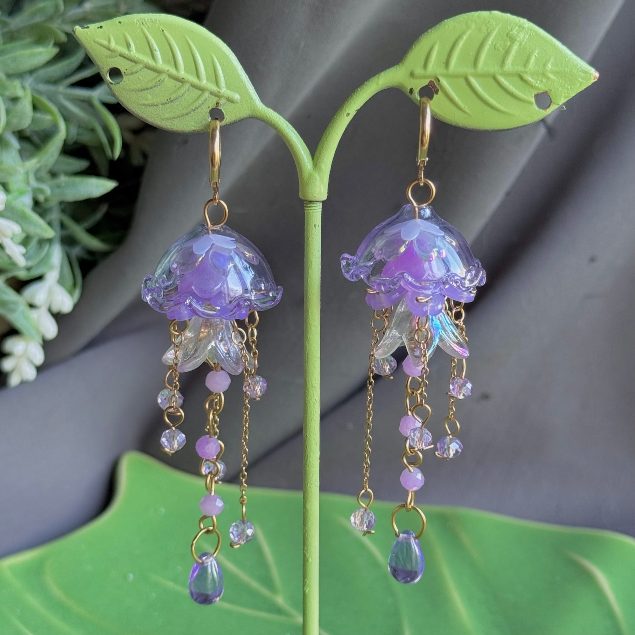 Customizable Steel Jellyfish Earrings Designs 1-6