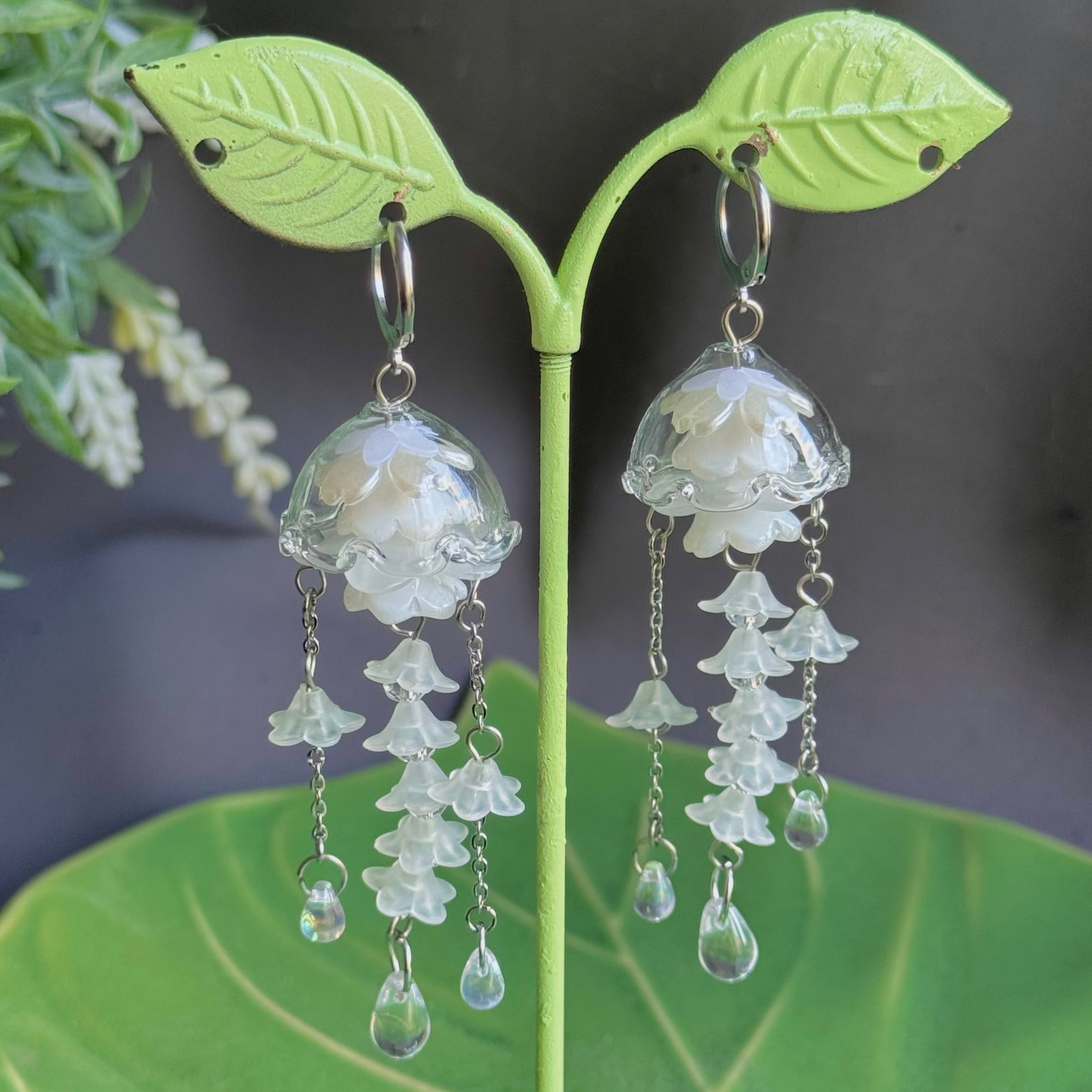 Customizable Steel Jellyfish Earrings Designs 1-6