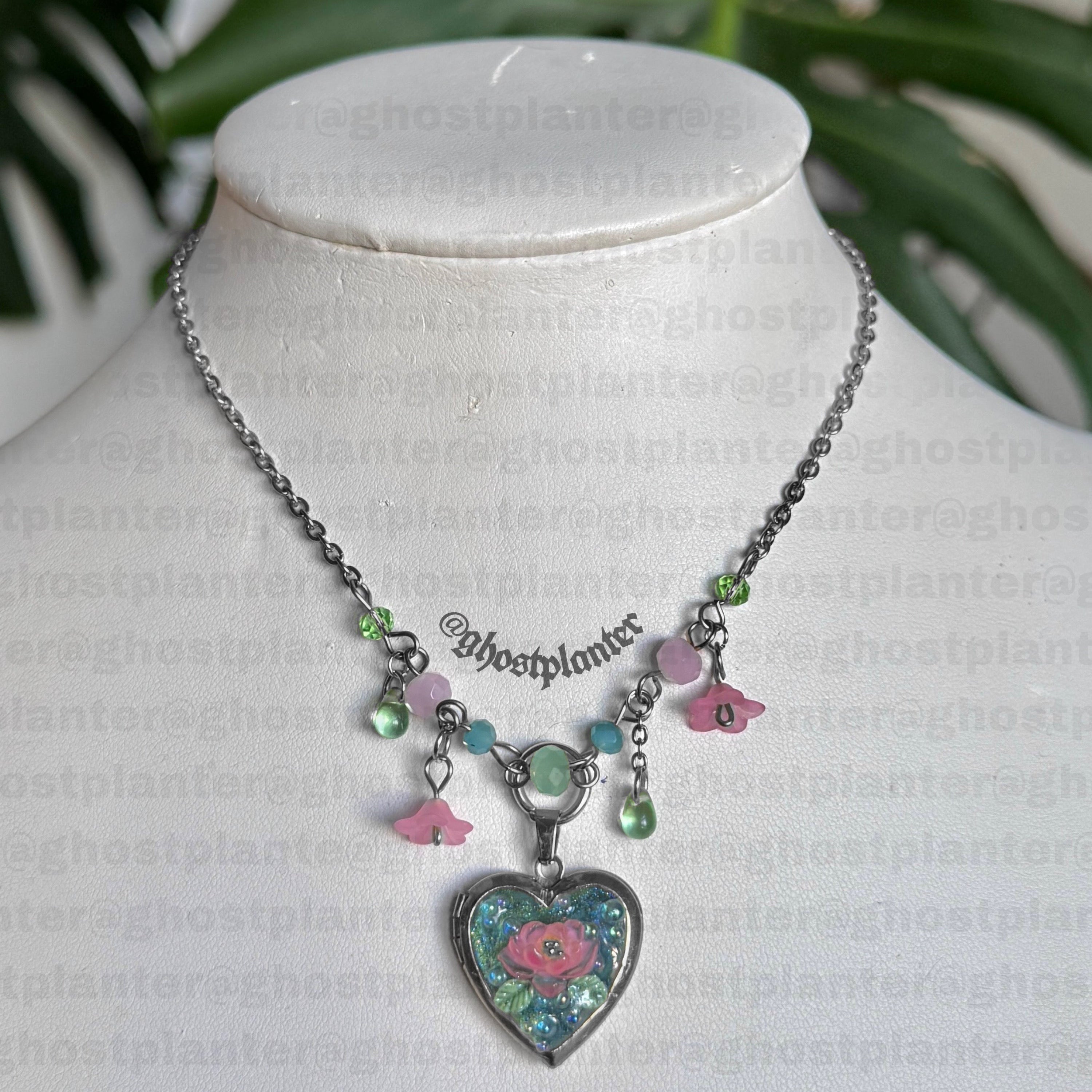 Golden or Silver Stainless Steel Pinterest  Locket Necklaces