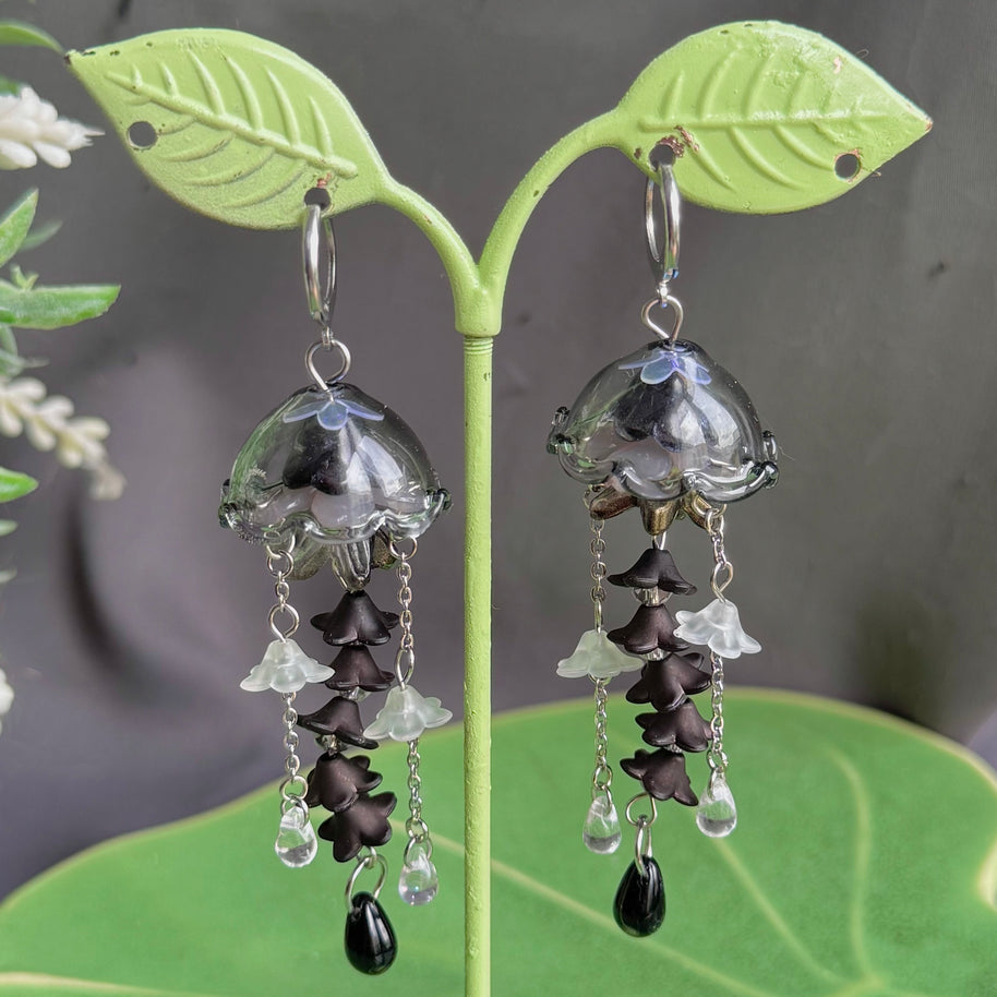 Customizable Steel Jellyfish Earrings Designs 1-6