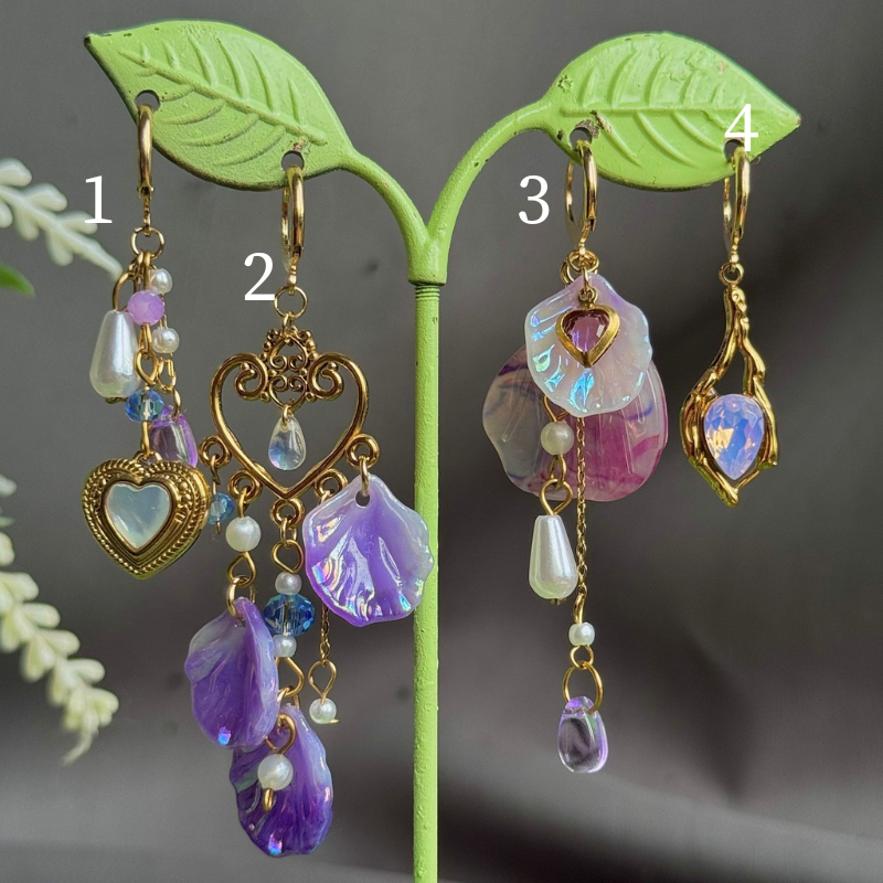 Golden or Silver Stainless Steel Coralina Earrings 1pcs