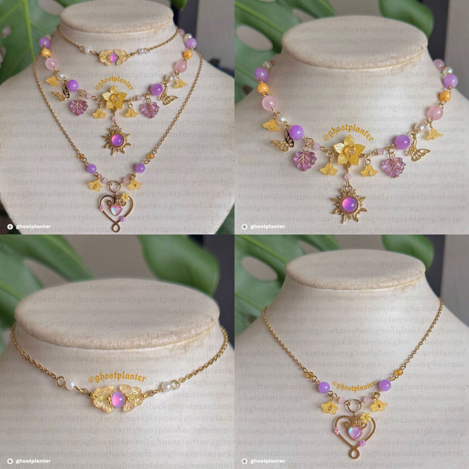 Golden Stainless Steel Rapunzel Layering Necklaces