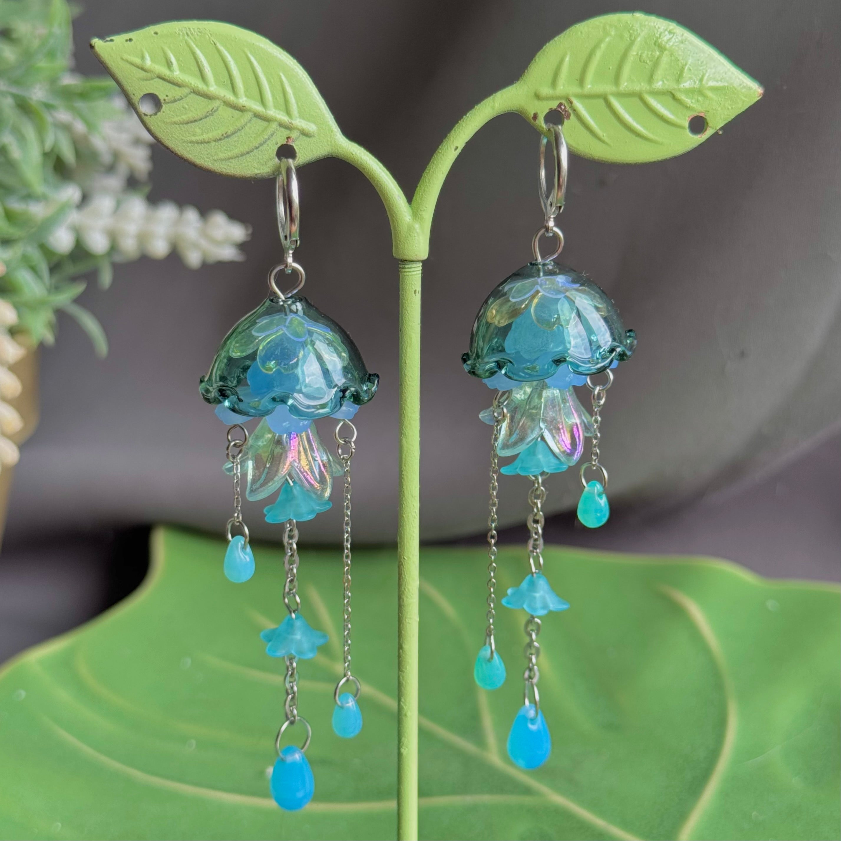 Customizable Steel Jellyfish Earrings Designs 1-6