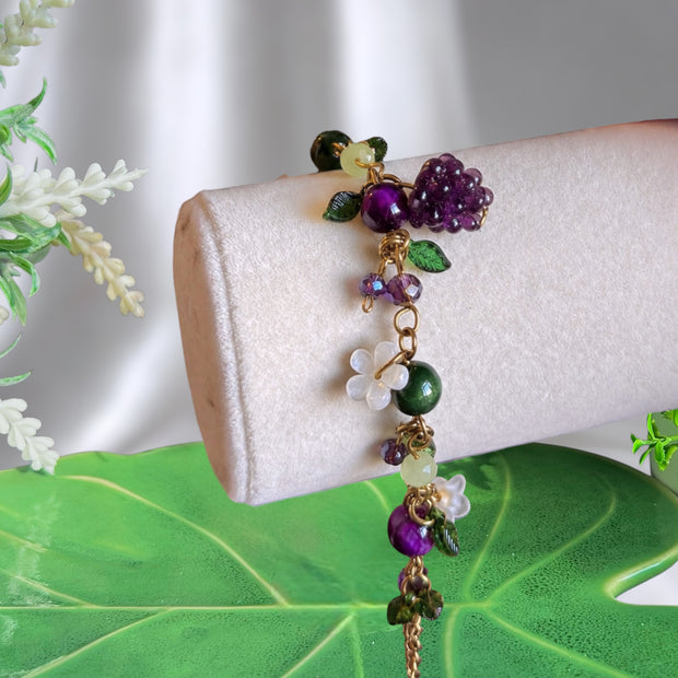 Golden or Silver Stainless Steel Blackberry Bracelet