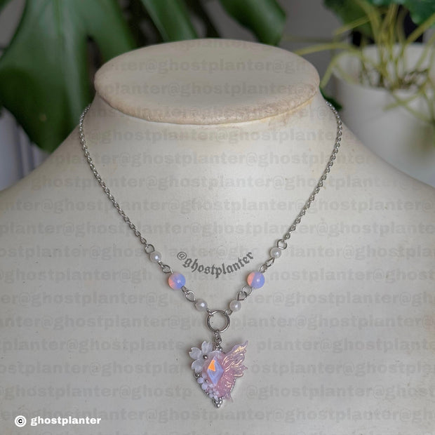 Silver or Golden Steel Selene Necklace