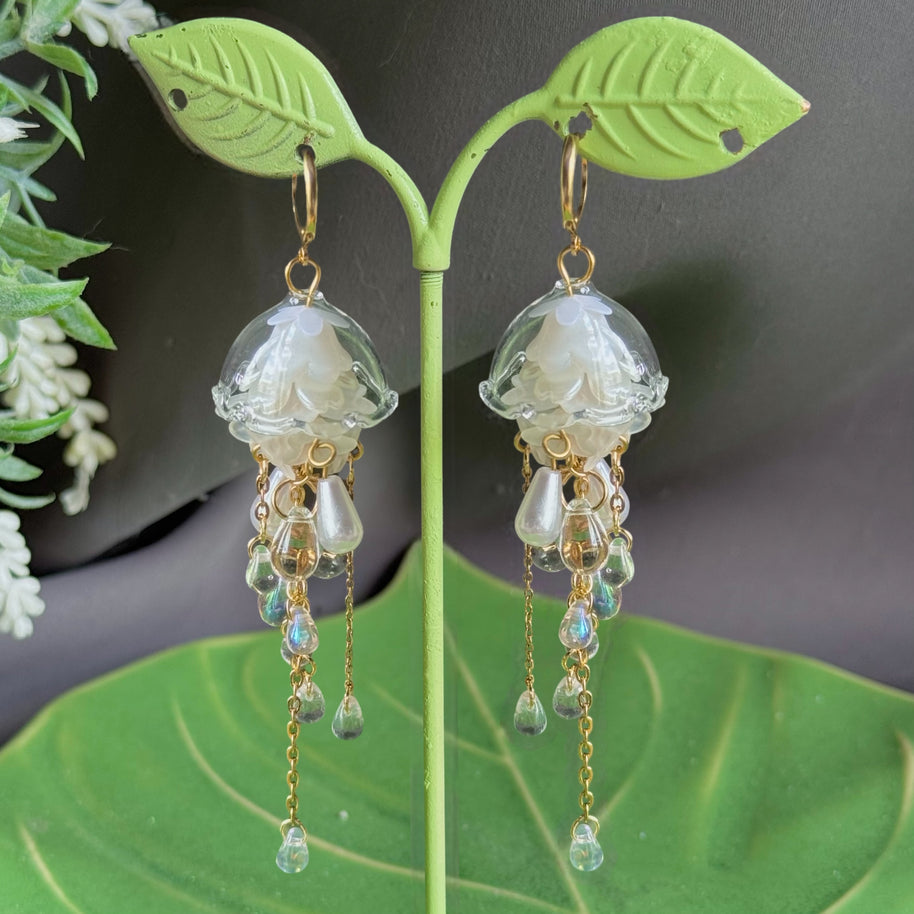Customizable Steel Jellyfish Earrings Designs 1-6