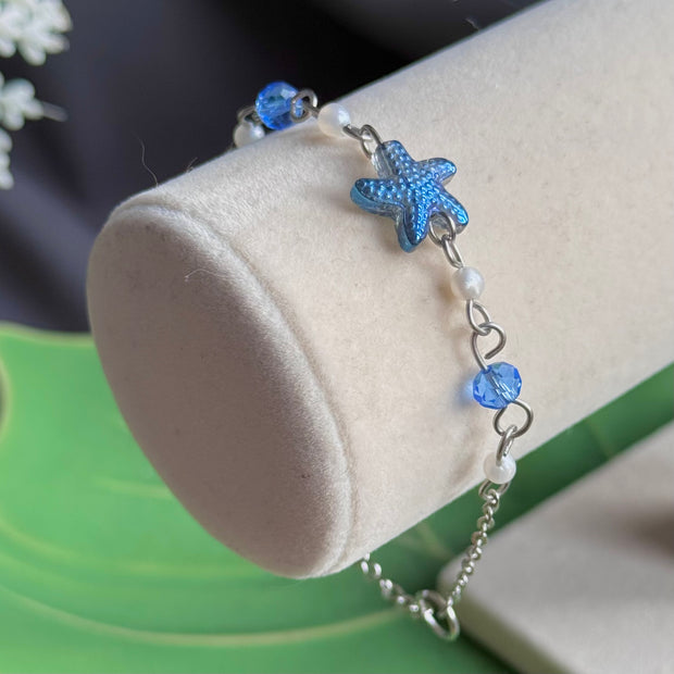 Gold or Silver Steel Starfish Bracelet