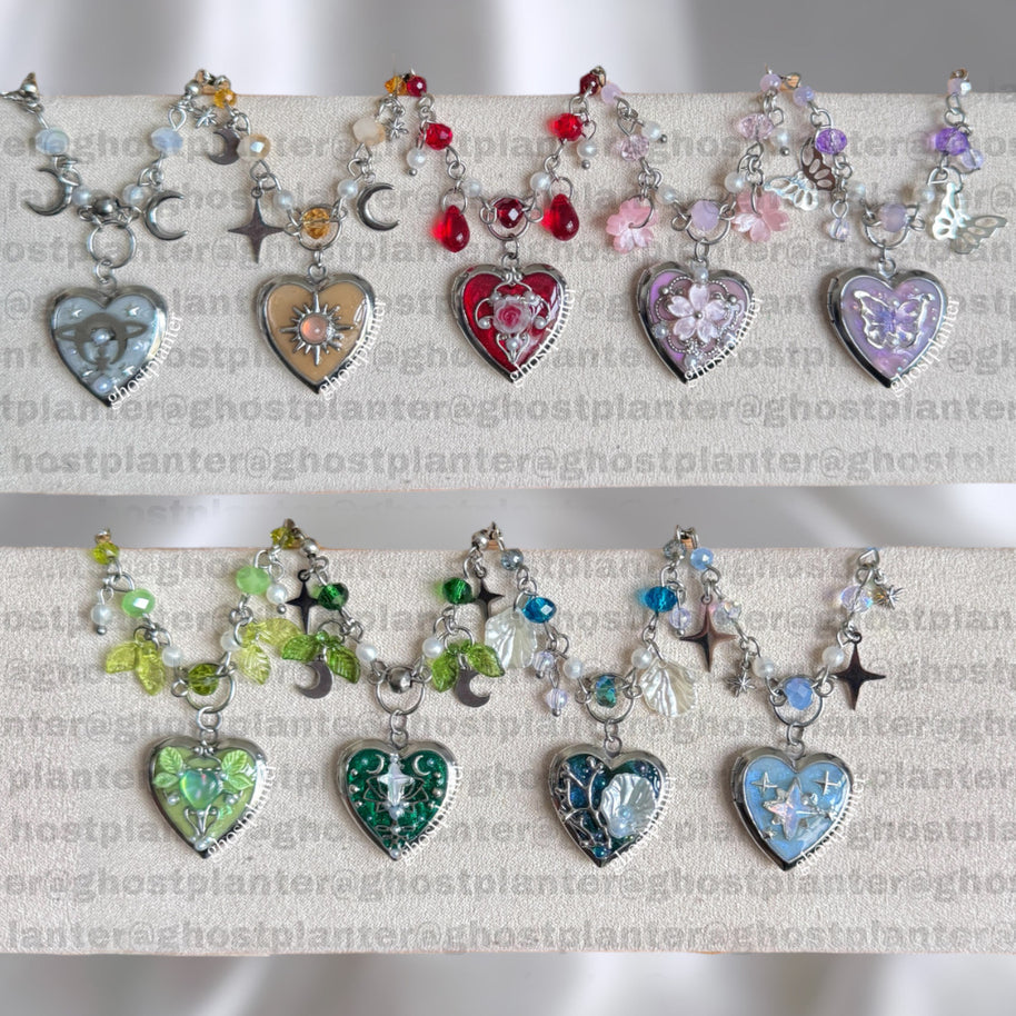 Silver Stainless Steel Locket Necklaces