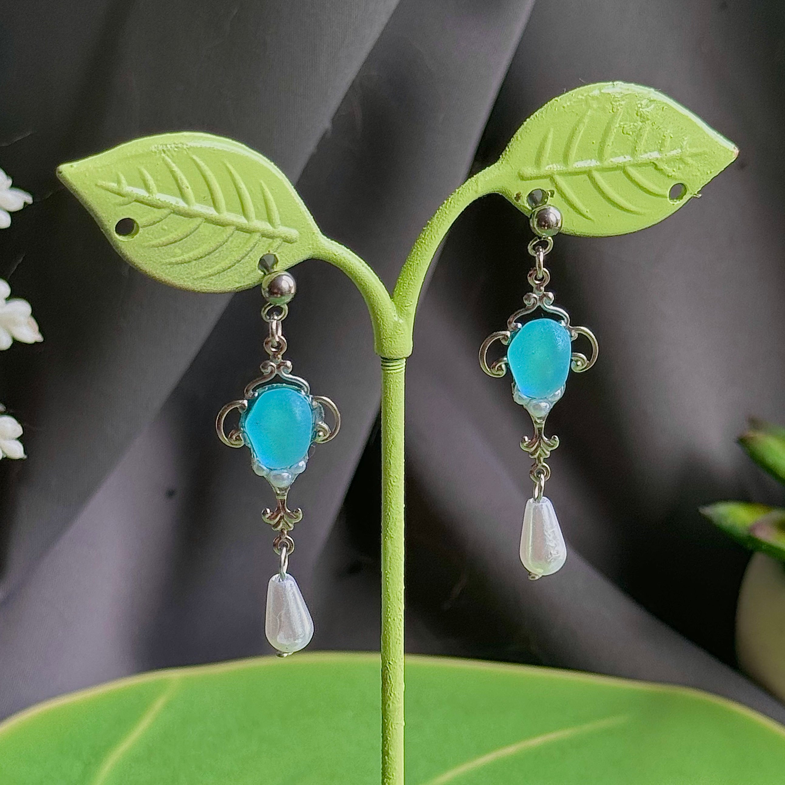 Silver Steel A Sirens Treasure Earrings