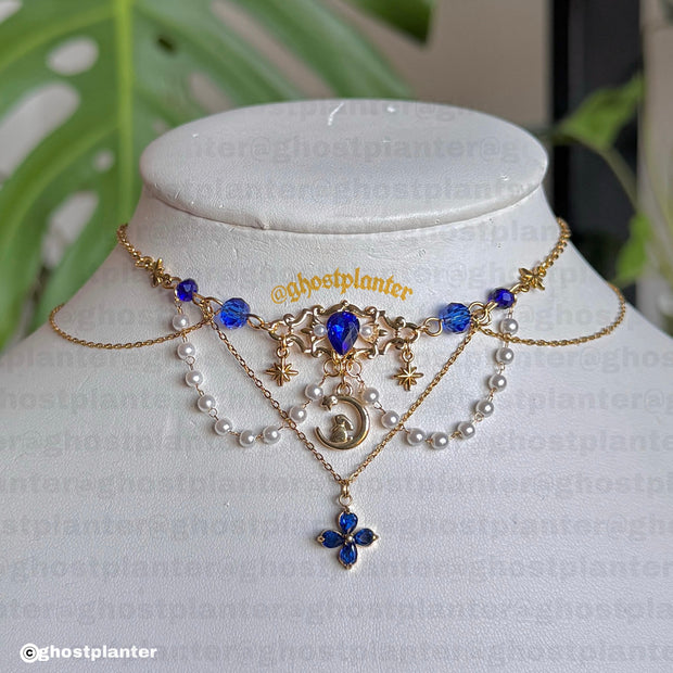 Golden Stainless Steel Sandra Necklace