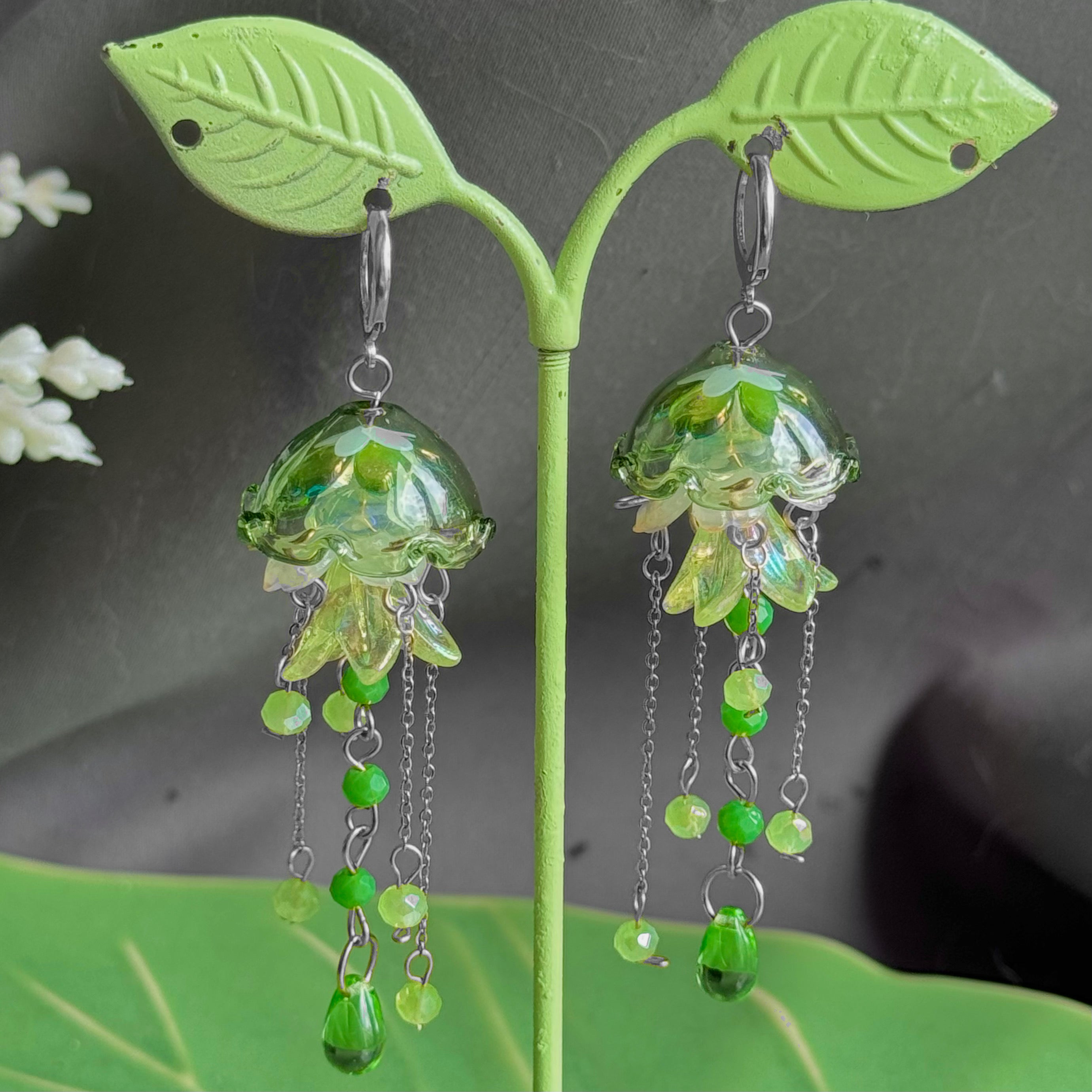 Customizable Steel Jellyfish Earrings Designs 1-6