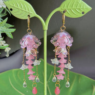 Customizable Steel Jellyfish Earrings Designs 1-6