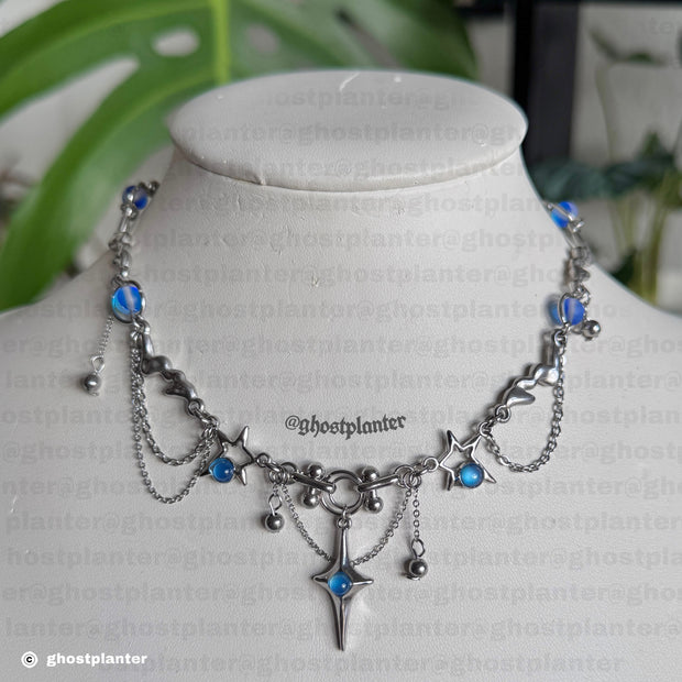 Silver Stainless Steel Jimin Necklace