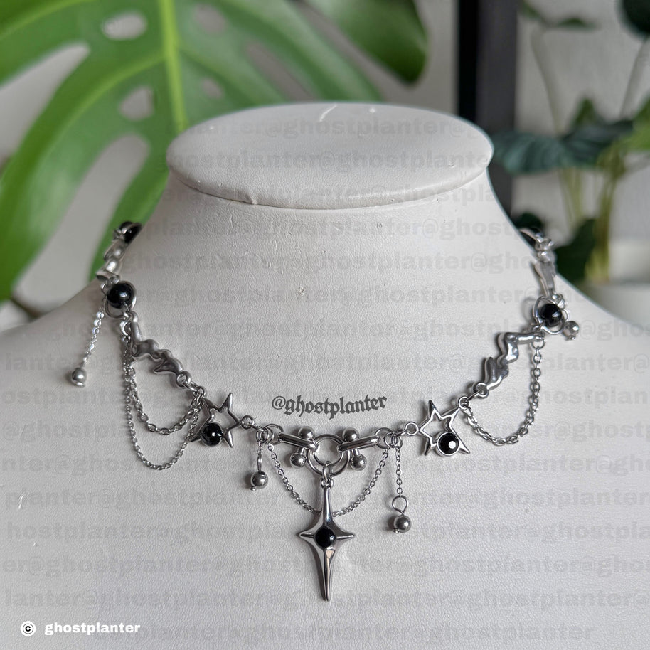 Silver Stainless Steel Jimin Necklace