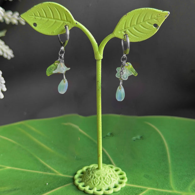 Golden or Silver Steel Lilia Earrings