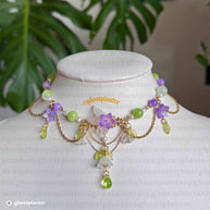 Golden Stainless Steel Springdew Necklace