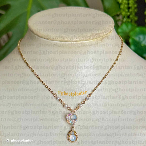 Gold or Silver Steel Moon Friendship Necklace / Single