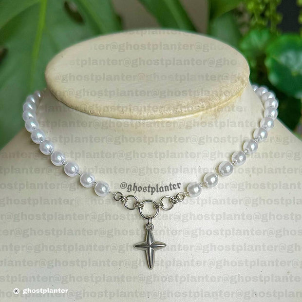 Silver Steel Morningstar Necklace