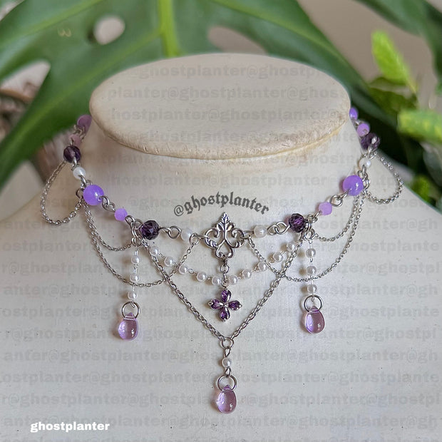 Golden or Silver Stainless Steel Sweet Royal Necklace