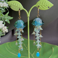 Customizable Steel Jellyfish Earrings Designs 1-6