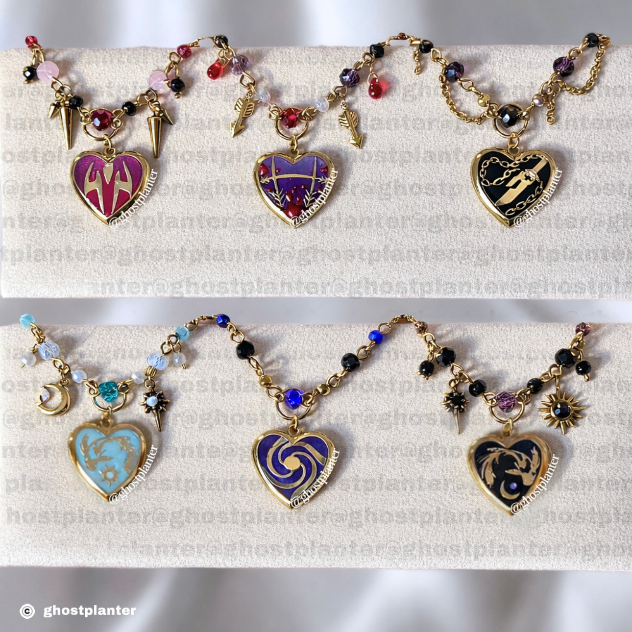 Golden Stainless Steel Jujutsu Lockets
