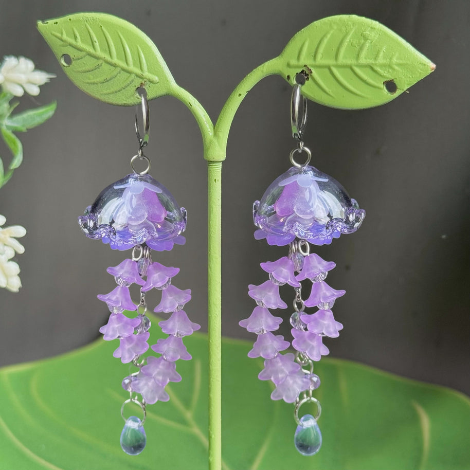 Customizable Steel Jellyfish Earrings Designs 1-6
