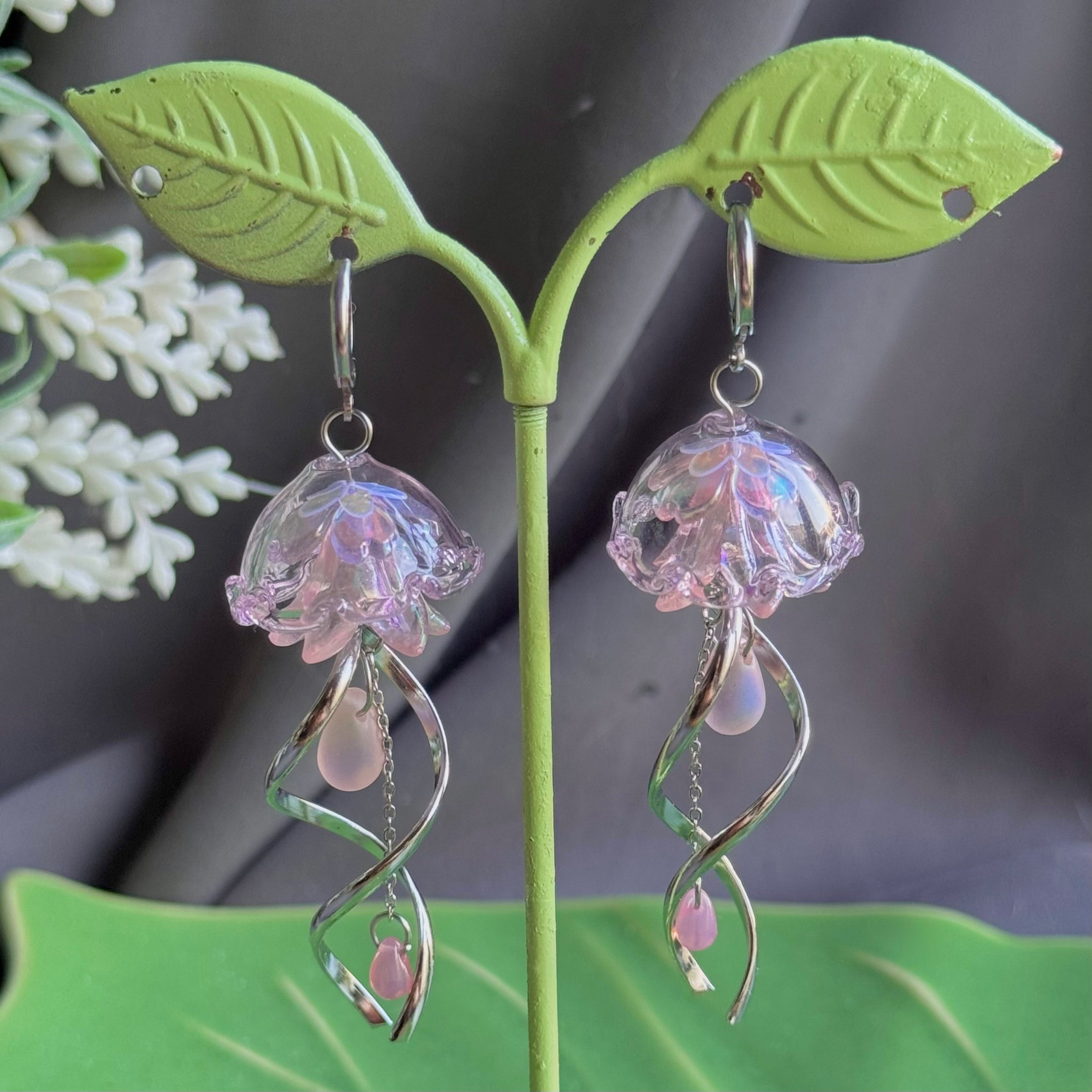 Customizable Steel Jellyfish Earrings Designs 1-6