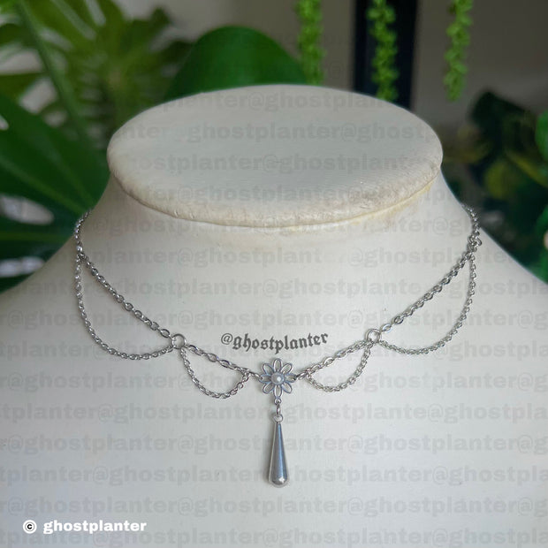 Golden or Silver  Steel Mel Necklace