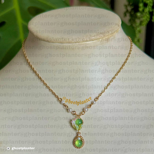 Gold or Silver Steel Moon Friendship Necklace / Single