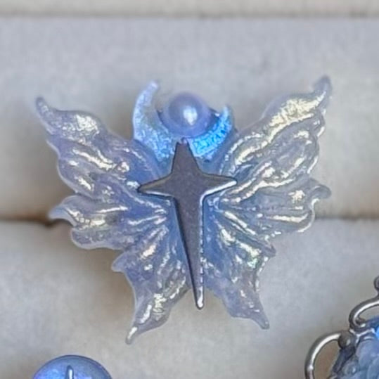 Silver Steel Nova Rings