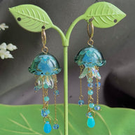 Customizable Steel Jellyfish Earrings Designs 1-6
