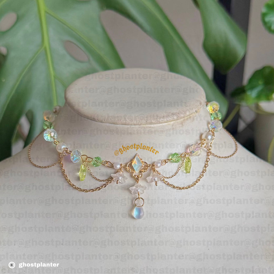 Golden Steel Lilia Necklace