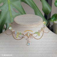 Golden Steel Lilia Necklace