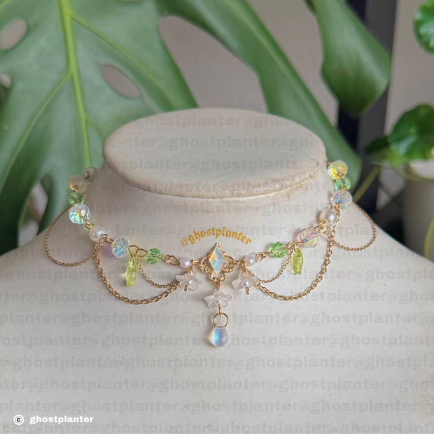 Golden Steel Lilia Necklace