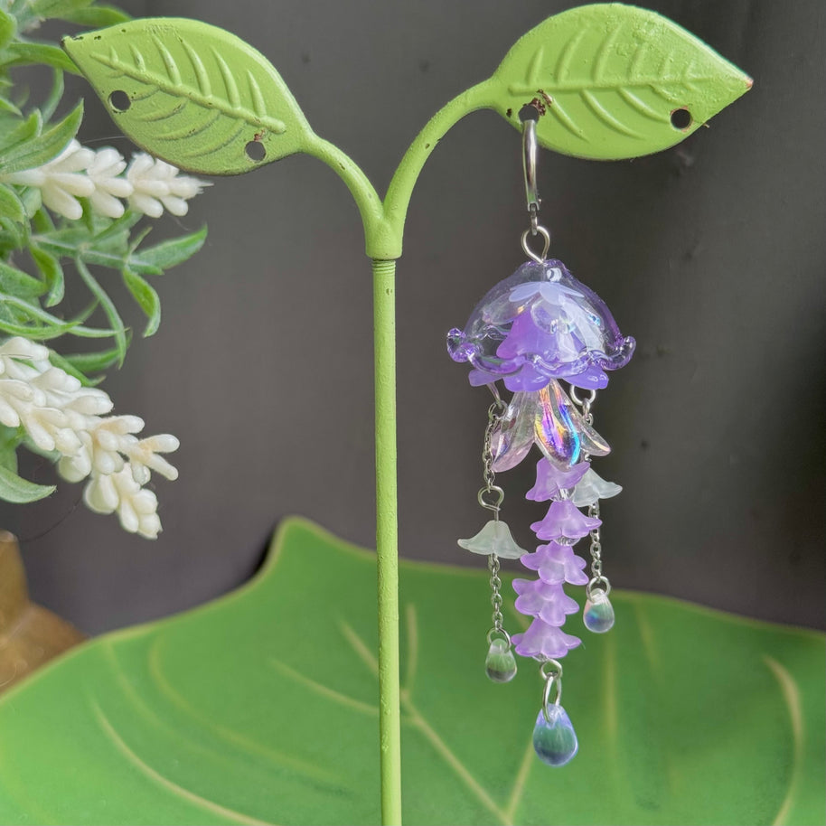 Customizable Steel Jellyfish Earrings Designs 1-6