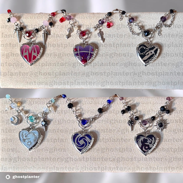 Silver Stainless Steel Jujutsu Lockets