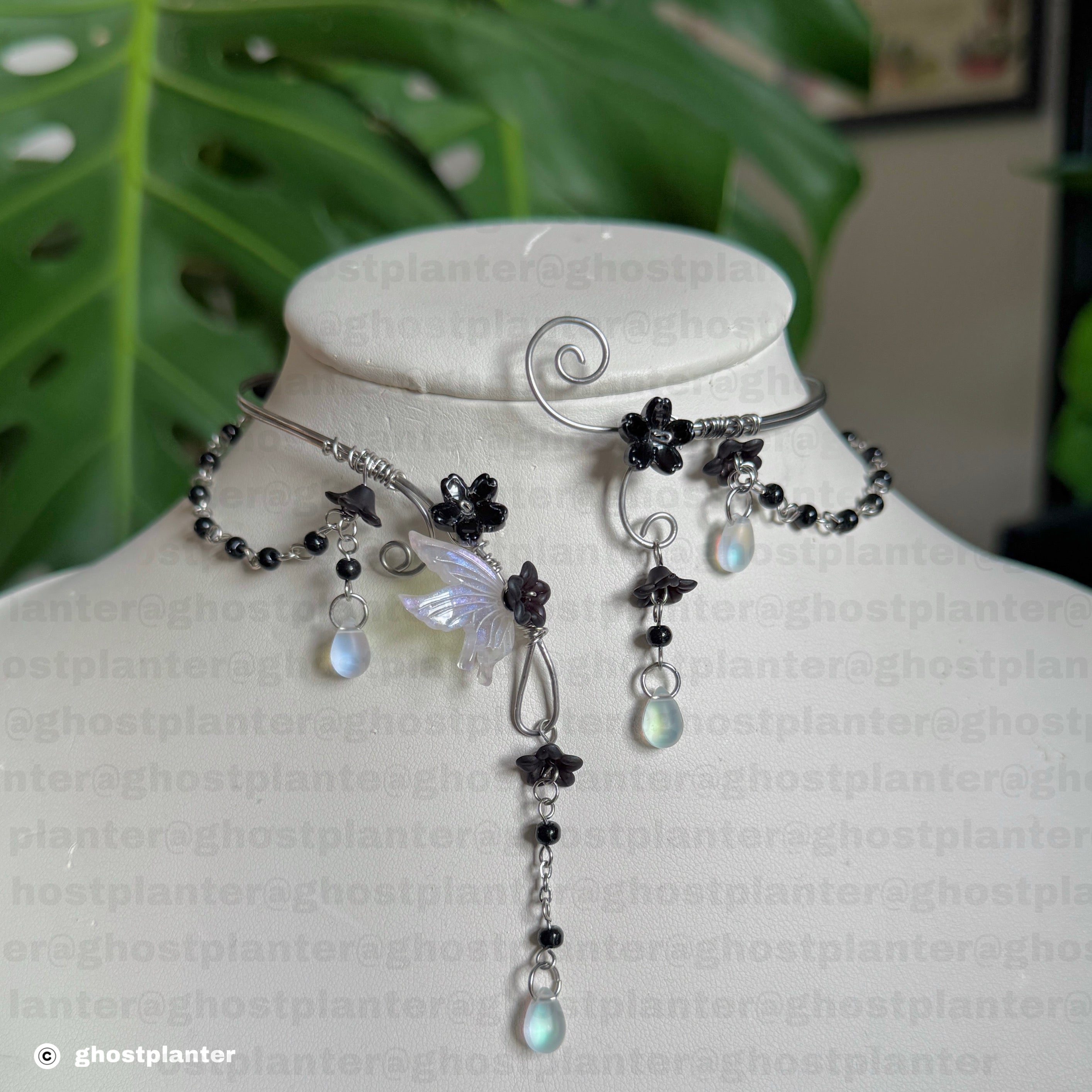 Silver Stainless Steel Morgana Necklace