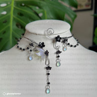 Silver Stainless Steel Morgana Necklace
