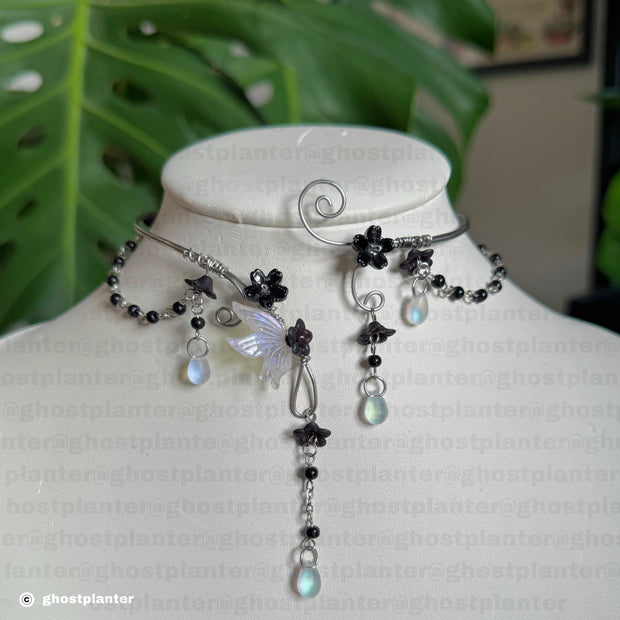 Silver Stainless Steel Morgana Necklace