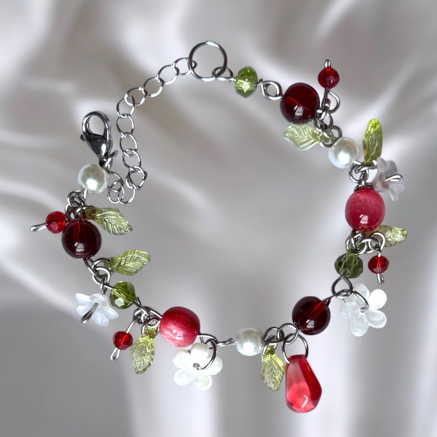 Golden or Silver Stainless Steel Pomegranate Bracelet